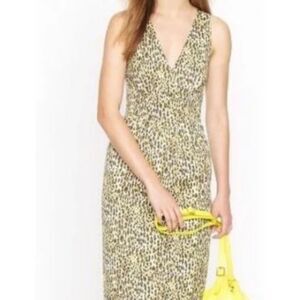 J. Crew Fabiola Abstract Leopard Sheath Dress Size 2